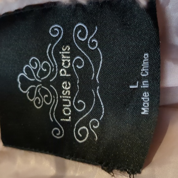 Louise Paris Large Dusty Mauve Pale Purple Teddy Faux Fur Jacket sweater - Picture 5 of 6